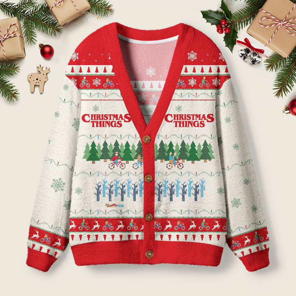 Christmas Thing Geek Ugly Cardigan Sweaters