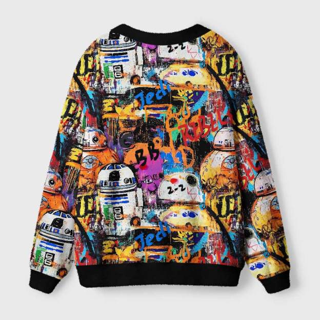 Graffiti Street Art David Geek Ugly Cardigan Sweaters