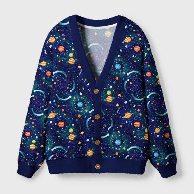 Interstellar Dream Voyage Geek Ugly Cardigan Sweaters