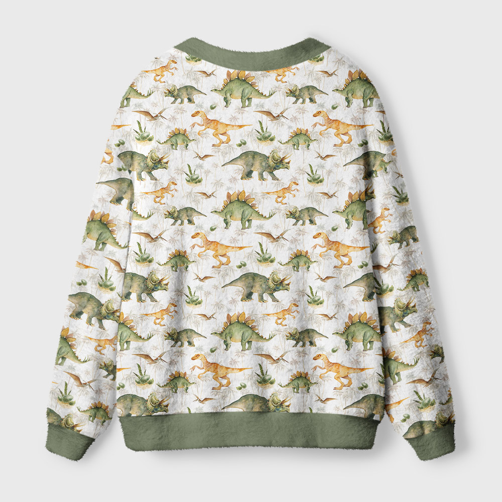 Ancient Dinosaurs Geek Ugly Cardigan Sweaters