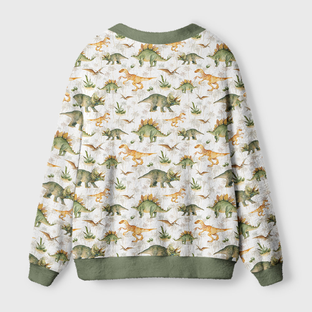 Ancient Dinosaurs Geek Ugly Cardigan Sweaters
