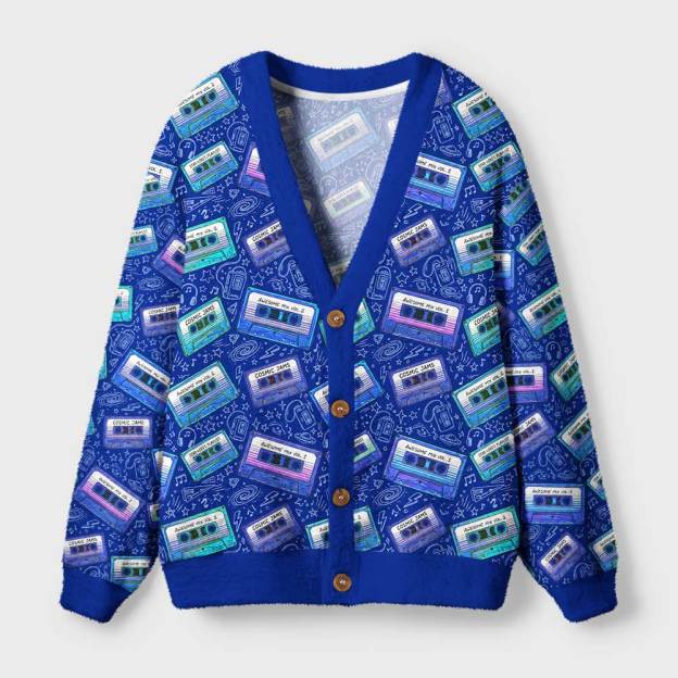 Mixtape Memories Geek Ugly Cardigan Sweaters