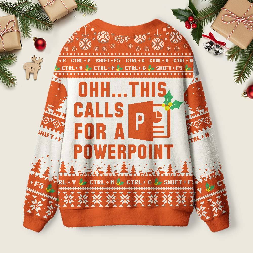 Ohh This Calls for a Powerpoint Geek Ugly Cardigan Sweaters