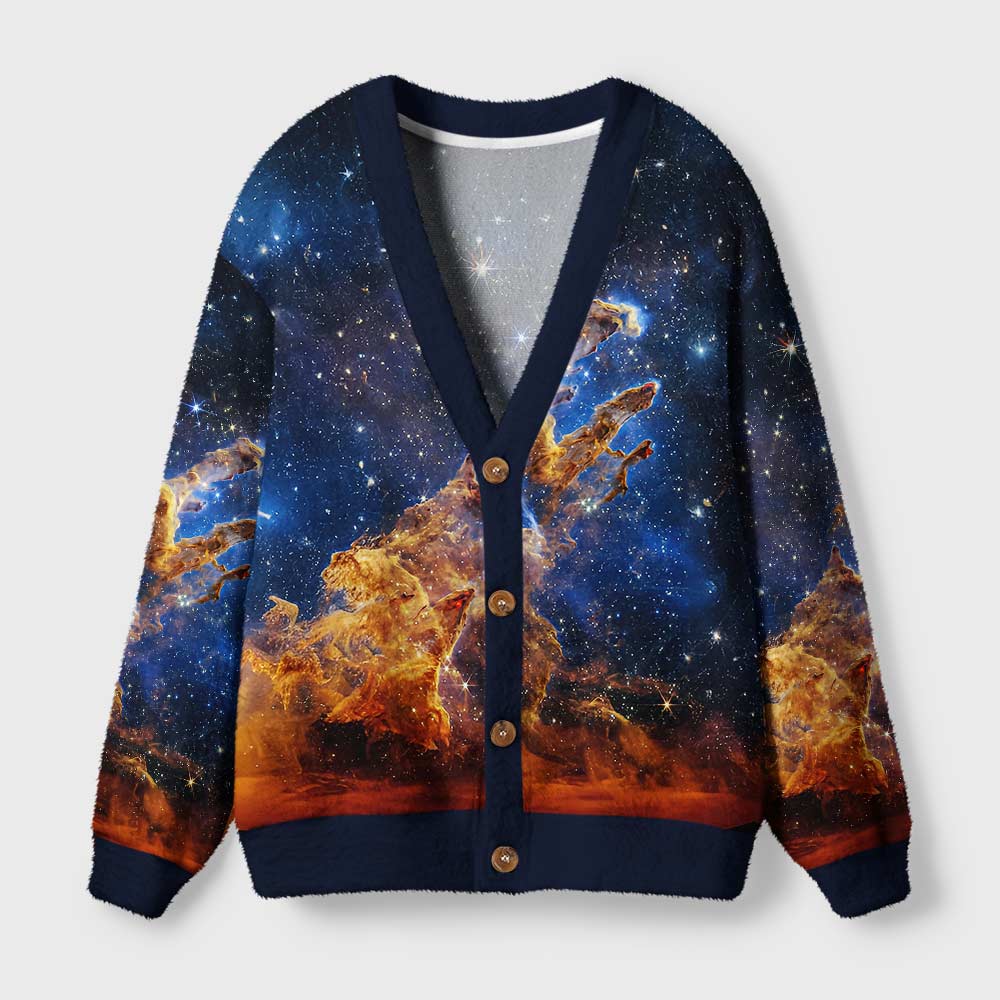Pillar of Creation Nebula Geek Ugly Cardigan Sweaters