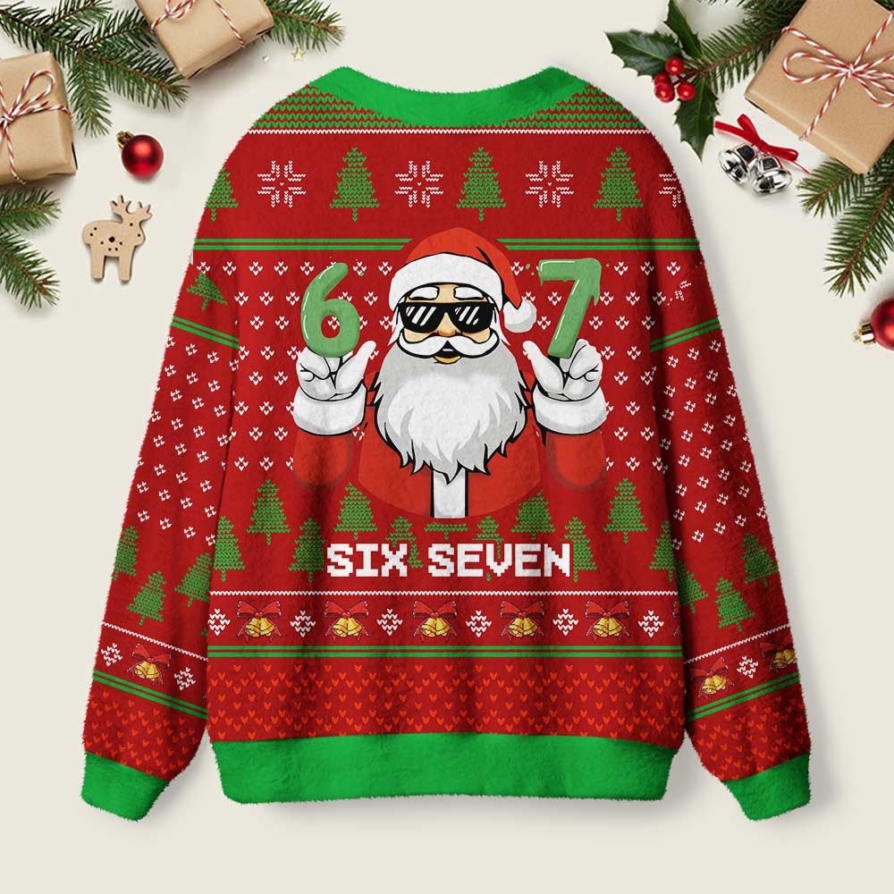 Santa 67 Geek Ugly Cardigan Sweaters