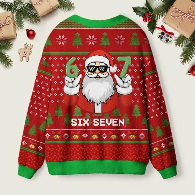 Santa 67 Geek Ugly Cardigan Sweaters