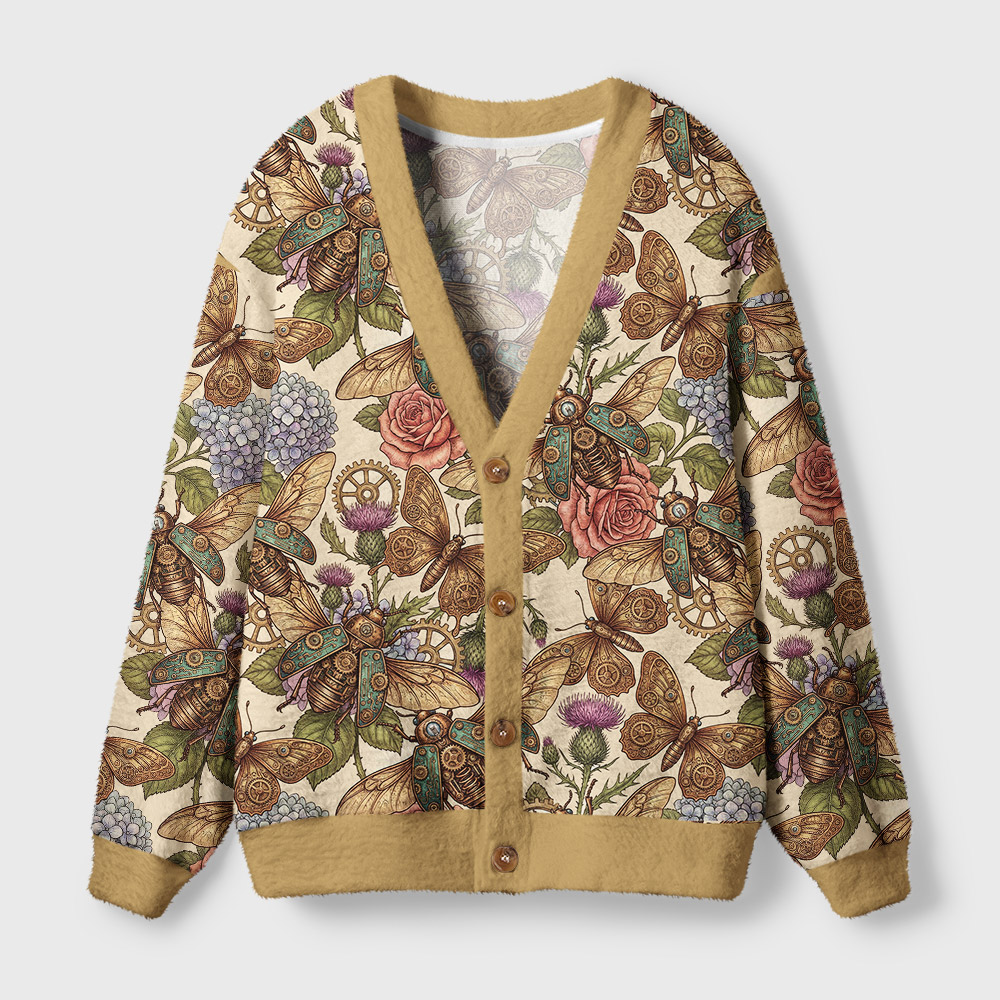 Mechanical Garden Geek Ugly Cardigan Sweaters