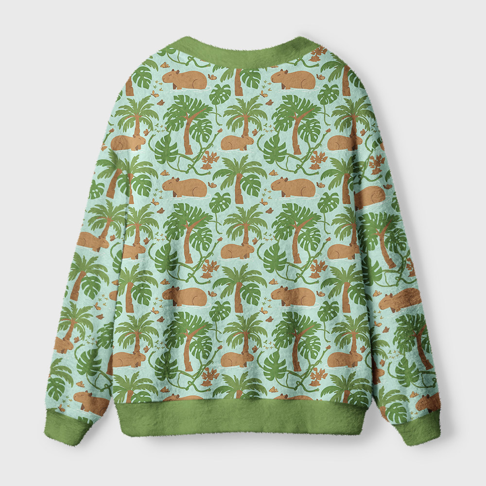 Capybara's Adventure Journey Geek Ugly Cardigan Sweaters