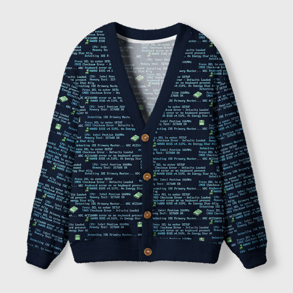 Geeksoutfit Data Stream Geek Ugly Cardigan Sweaters  for Sale