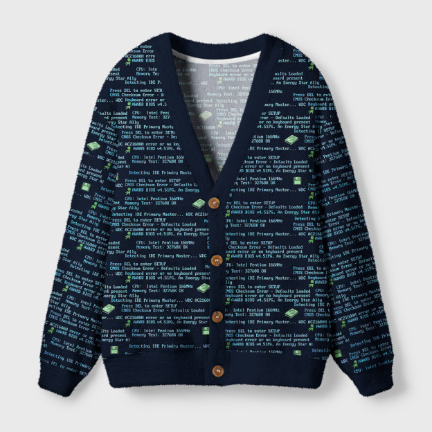 Data Stream Geek Ugly Cardigan Sweaters