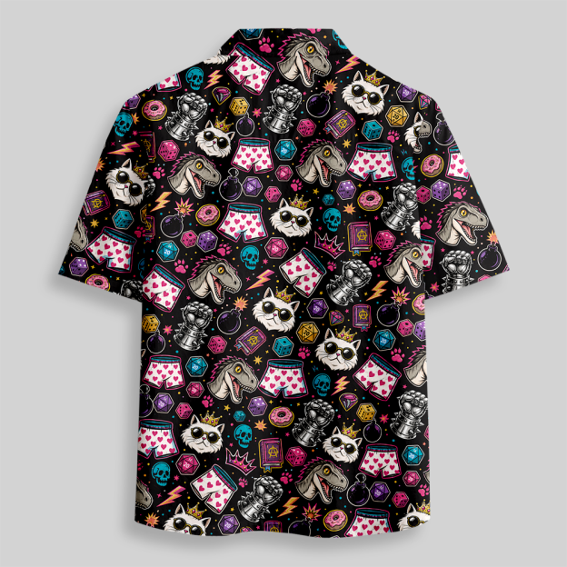 Dungeon Crawler Carl Button Up Pocket Shirt