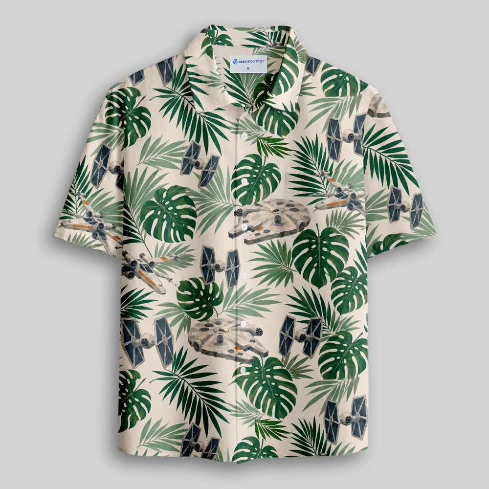 Tropical Starflight Button Up Pocket Shirt
