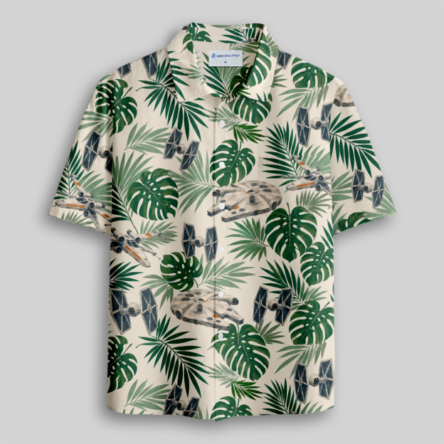 Tropical Starflight Button Up Pocket Shirt