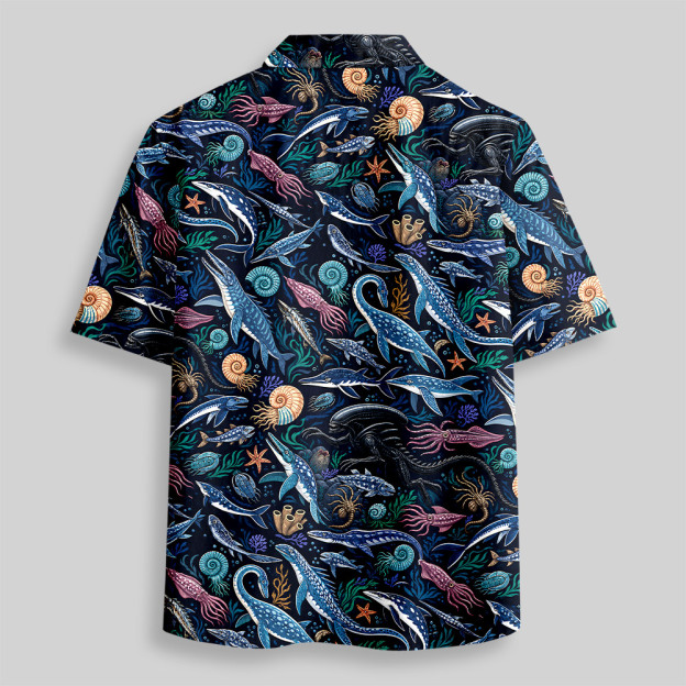 Primordial Abyss Button Up Pocket Shirt