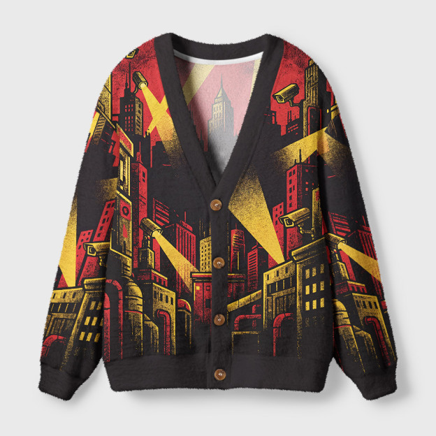 Make Orwell Fiction Again Geek Ugly Cardigan Sweaters