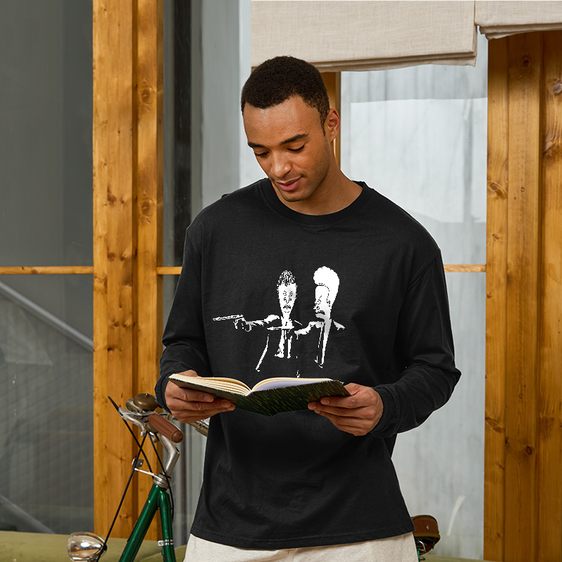 Beavis And Butthead Pulp Fiction Long Sleeve T-Shirt