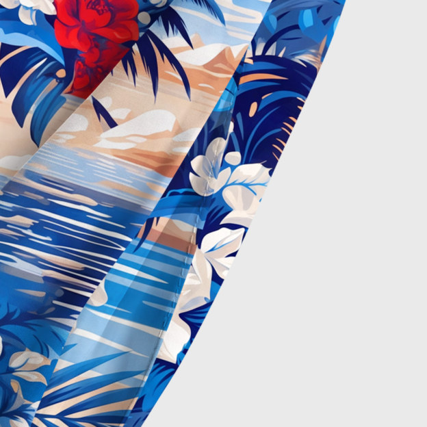 Coastal Robot Floral Vacation Geek Tiered Cami Maxi Dress