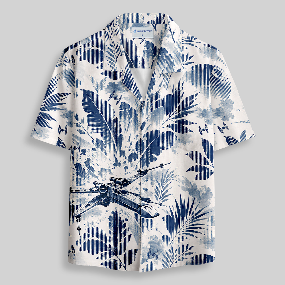 Tropical Dogfight Button Up Pocket Shirt