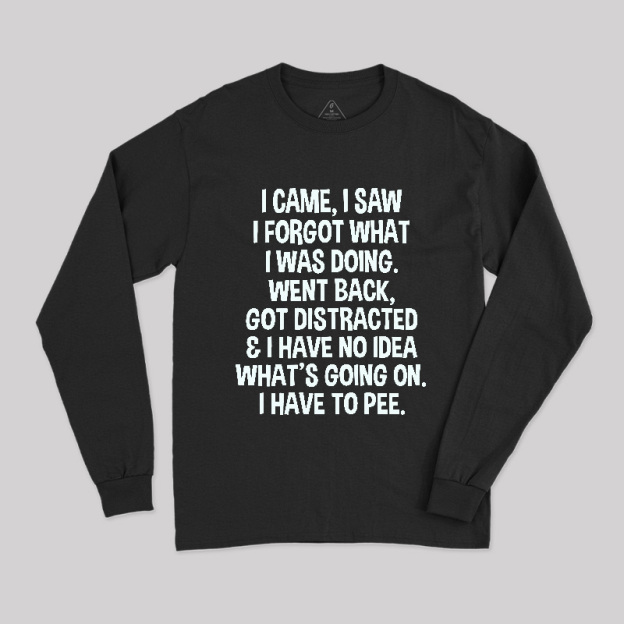 I Came I Saw I Forgot What I Was Doing This Long Sleeve T-Shirt