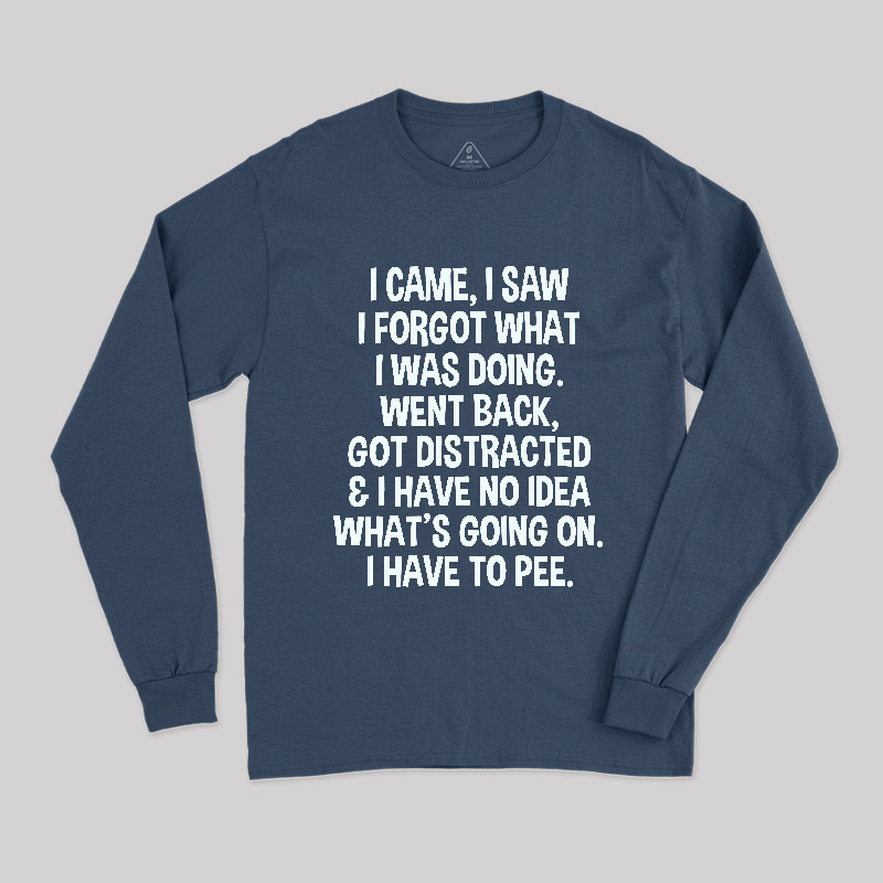I Came I Saw I Forgot What I Was Doing This Long Sleeve T-Shirt