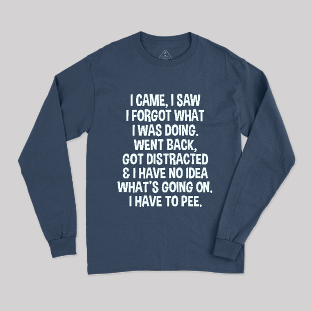 I Came I Saw I Forgot What I Was Doing This Long Sleeve T-Shirt