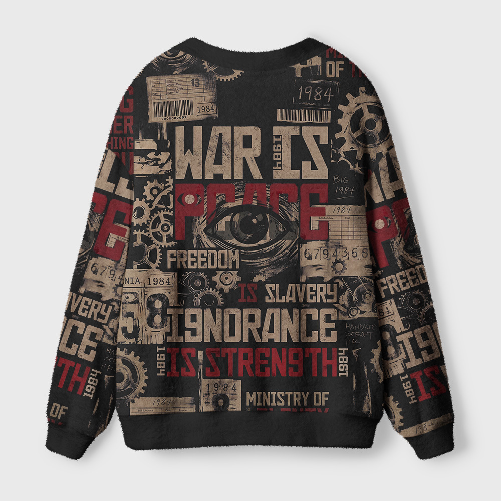War Is Peace Geek Ugly Cardigan Sweaters