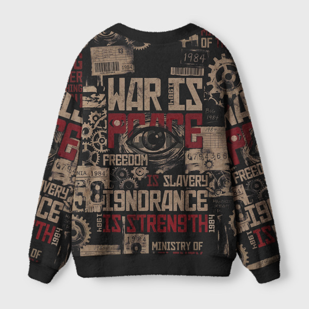 War Is Peace Geek Ugly Cardigan Sweaters