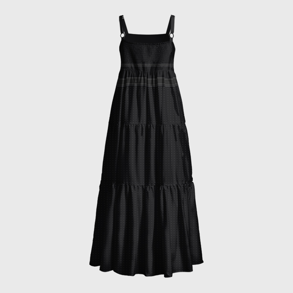 Dark Lord Armor Sci-Fi Geek Tiered Cami Maxi Dress