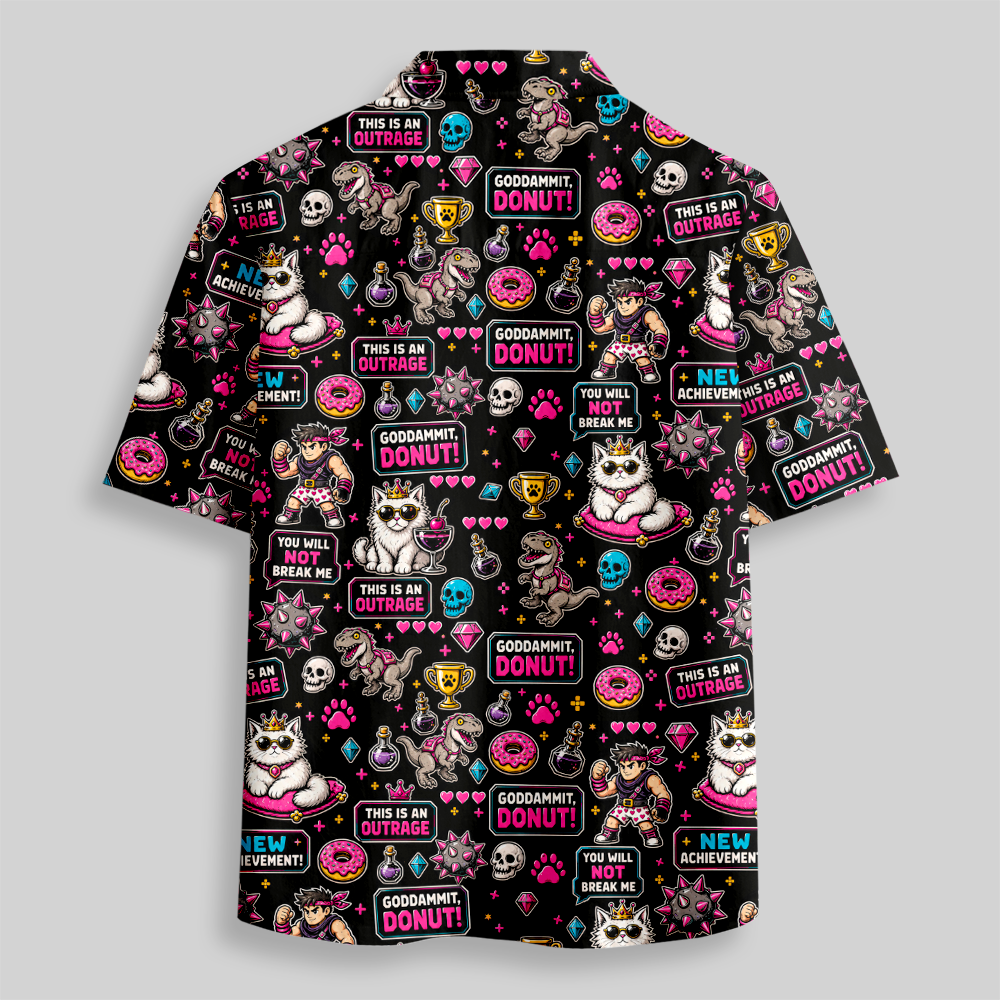 Loot, Paws & Poor Decisions Button Up Pocket Shirt