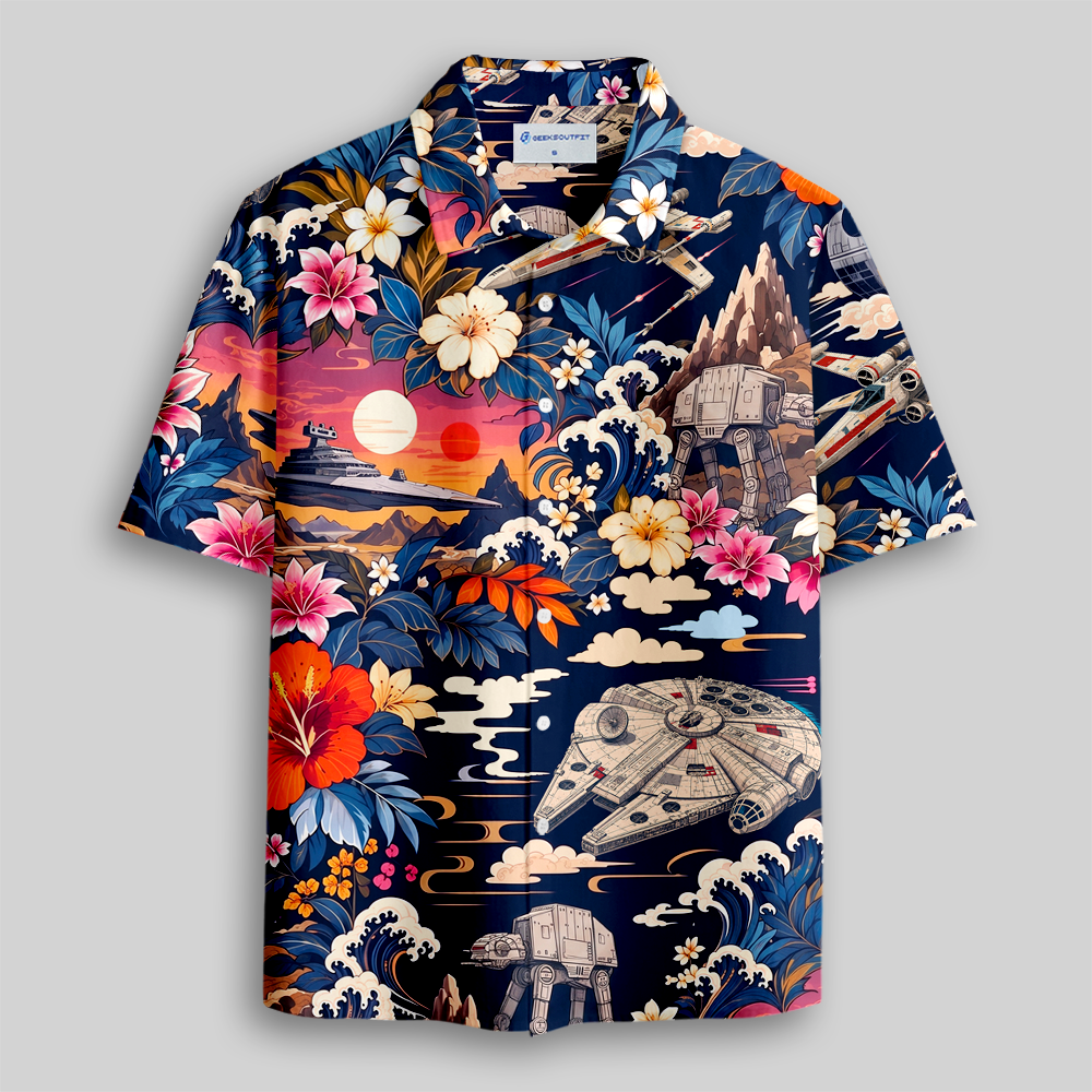 Tides Beyond the Stars Button Up Pocket Shirt