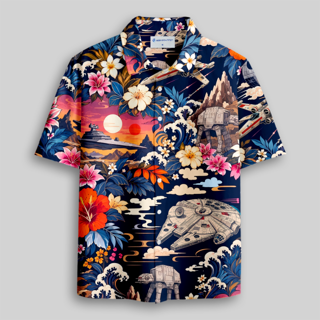 Tides Beyond the Stars Button Up Pocket Shirt
