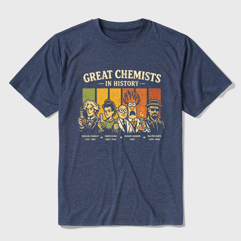 Great Chemists In History Ultra Soft Heather Tees