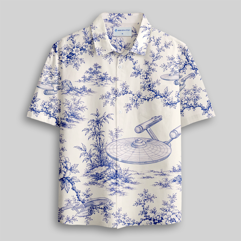 Porcelain Voyage Button Up Pocket Shirt