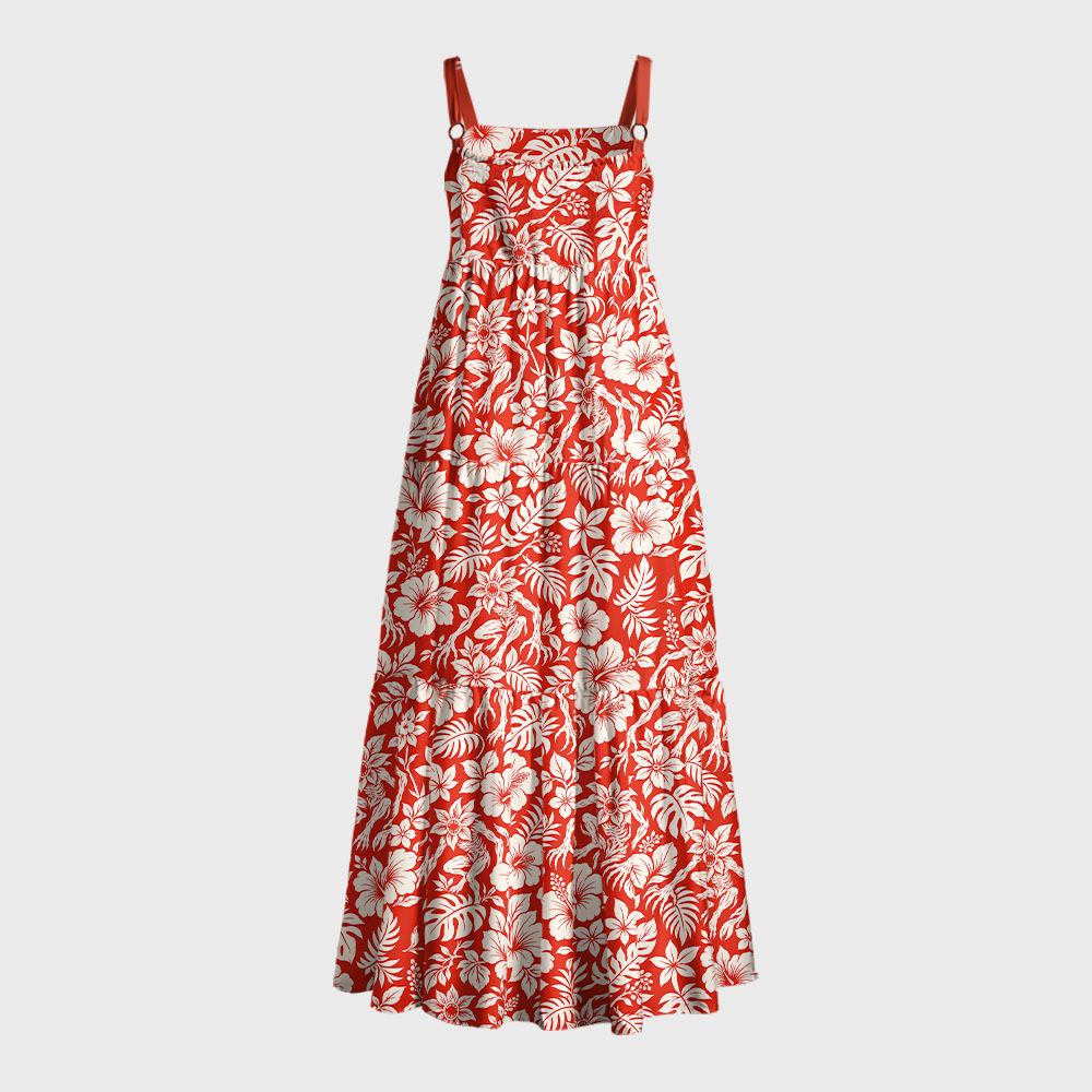 Predatory Bloom Geek Tiered Cami Maxi Dress