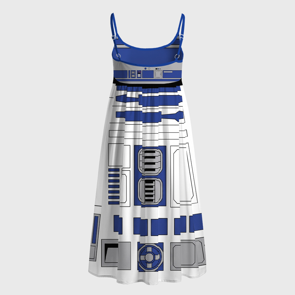 Blue Droid Fashion Geek A-Line Cami Dress