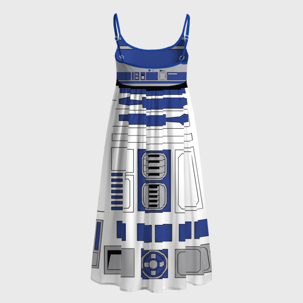 Blue Droid Fashion Geek A-Line Cami Dress
