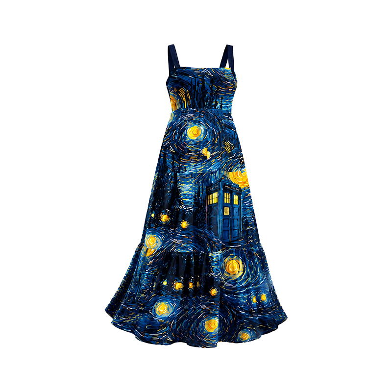 Geek Tiered Cami Maxi Dress