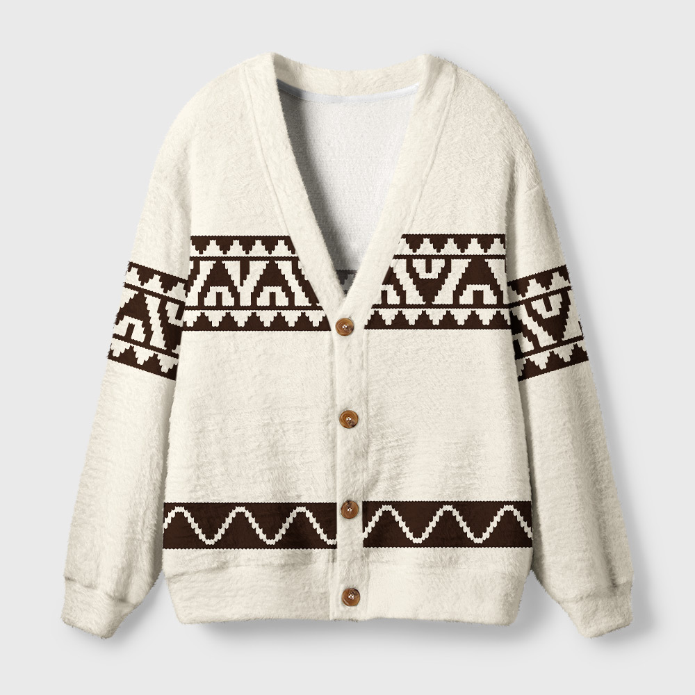 Geeksoutfit Global Folk Lucky Patchwork Collage Geek Ugly Cardigan Sweaters for Sale