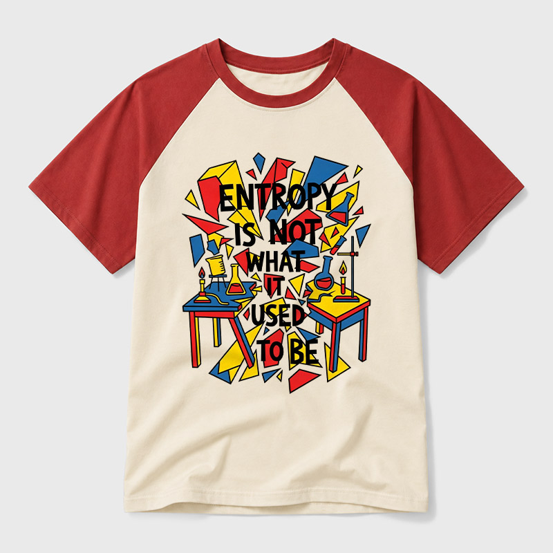 Entropy Is Not What It Used To Be Geek Retro Raglan T-Shirt