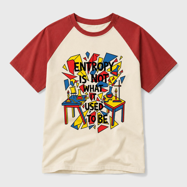 Entropy Is Not What It Used To Be Geek Retro Raglan T-Shirt