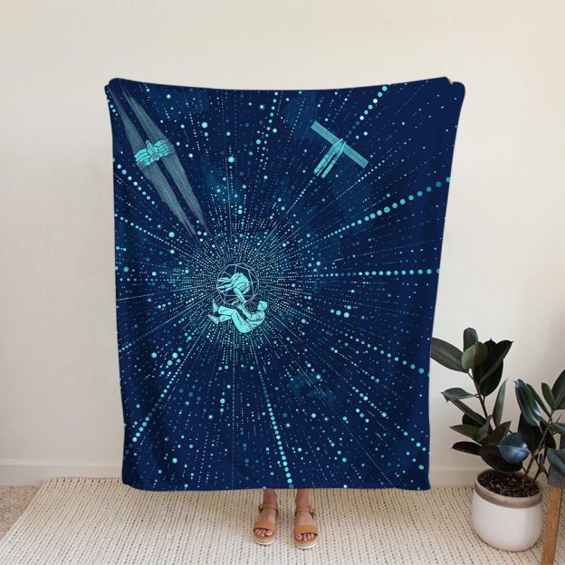 Hail Mary Lone Star Flannel Throw Blanket 