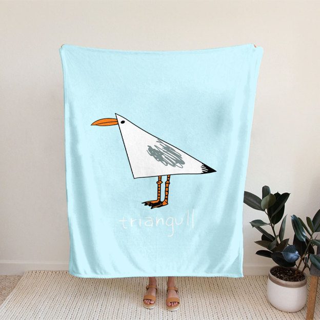 Triangull Flannel Throw Blanket 