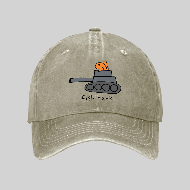 Fish Tank Washed Vintage Baseball Cap