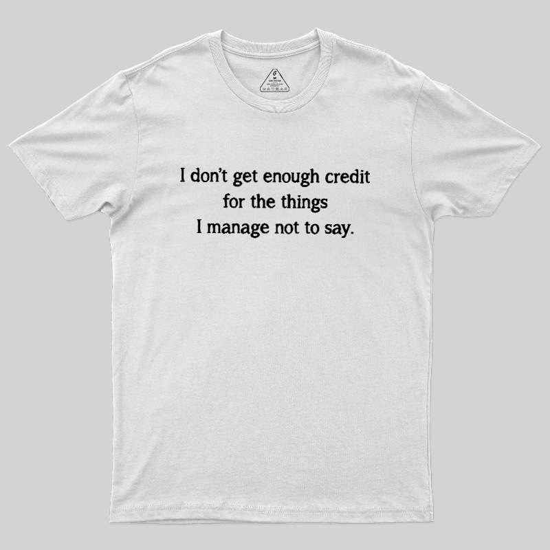 Unspoken Credit Geek T-Shirt