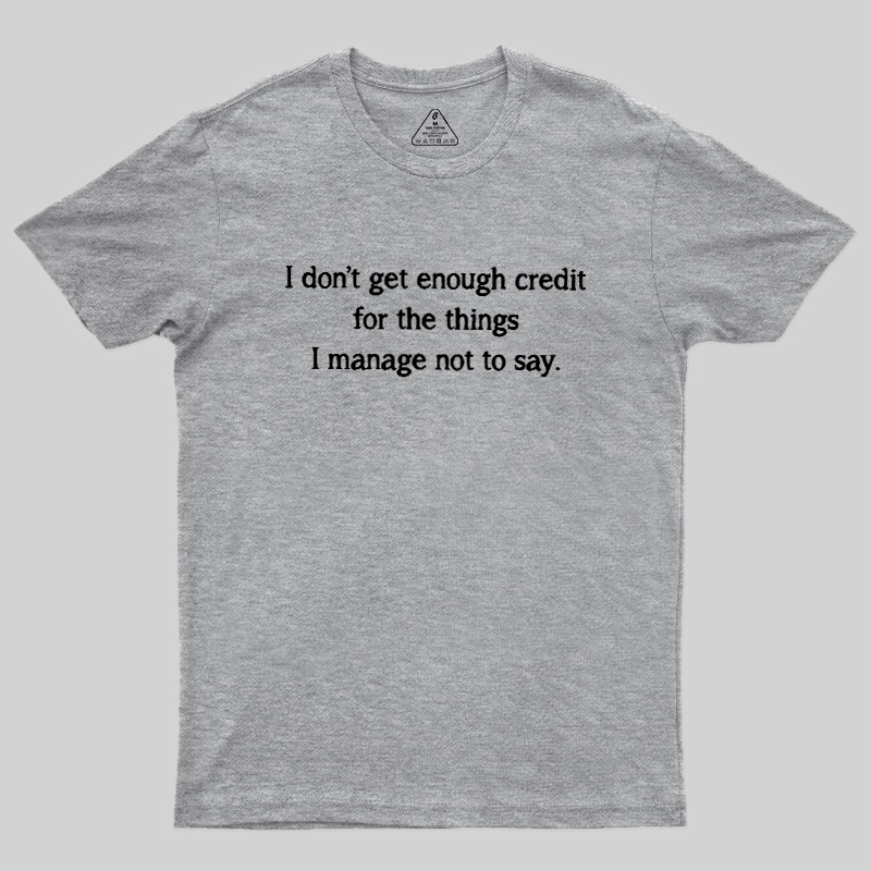 Unspoken Credit Geek T-Shirt