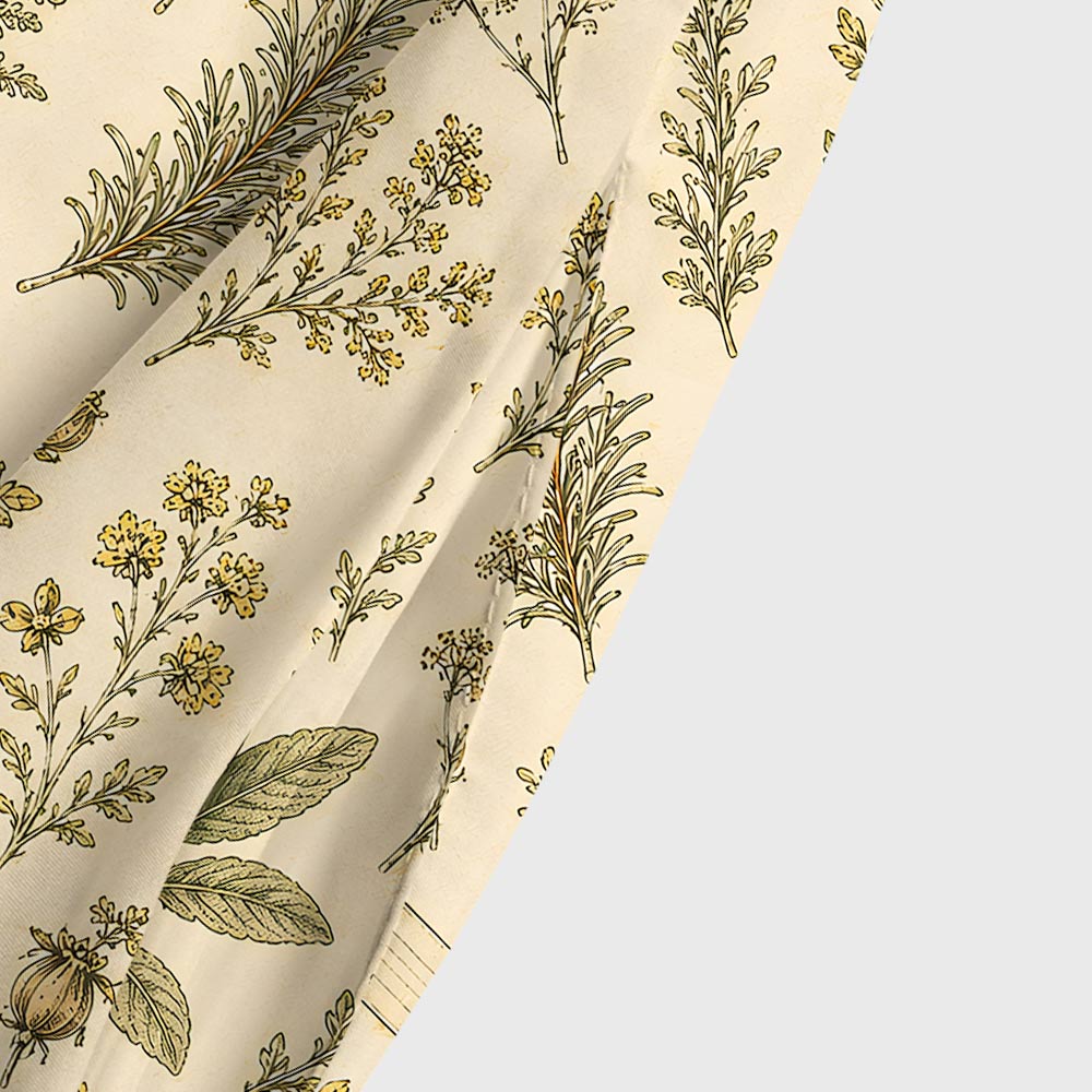 Vintage Botanical Archive Geek Tiered Cami Maxi Dress