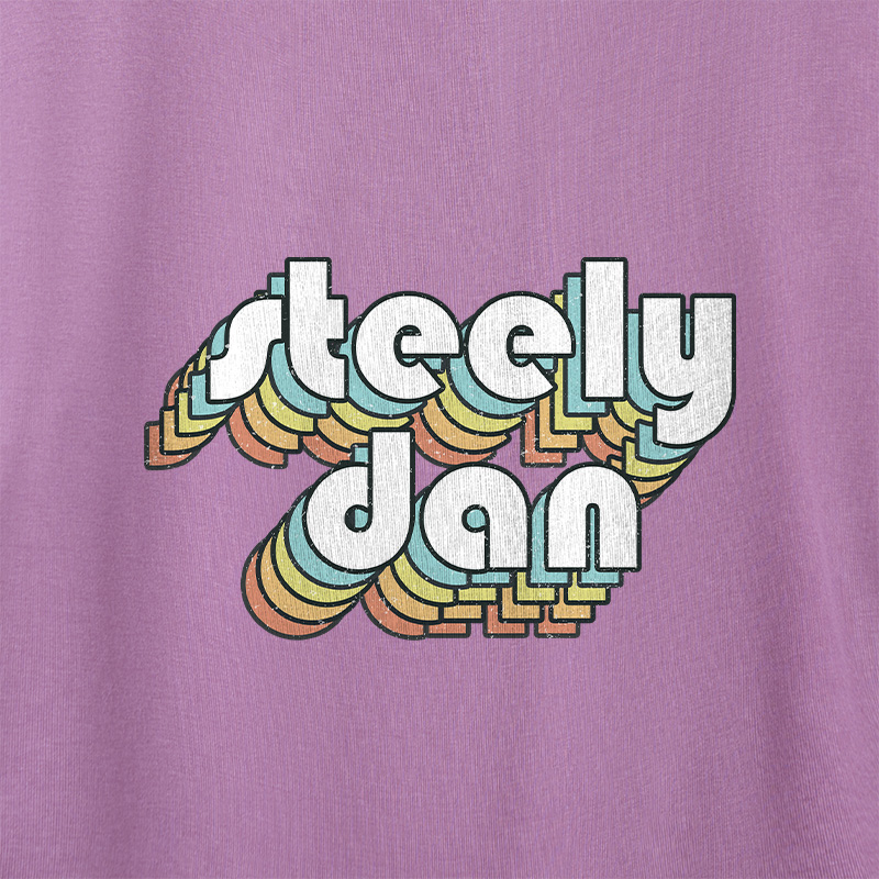 Steely Dan Retro Faded-Style Geek Dolman Sleeve V-Neck Shirt