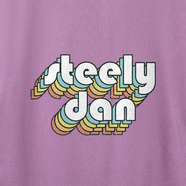 Steely Dan Retro Faded-Style Geek Dolman Sleeve V-Neck Shirt
