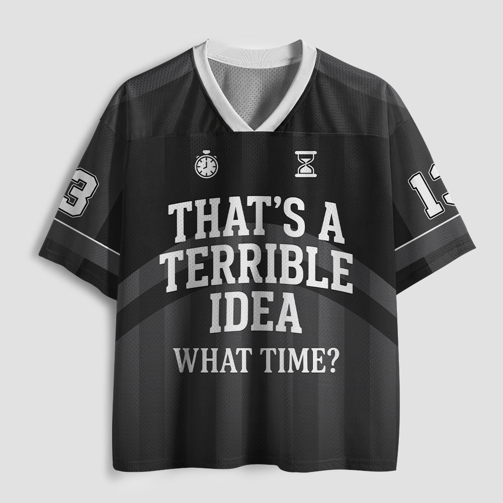 Geeksoutfit Bad Ideas Geek Mesh Jersey for Sale