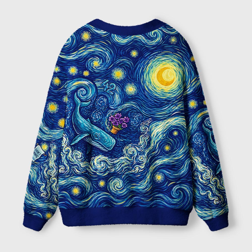 Ultimate Answer To The Universe Art Pattern Geek Ugly Cardigan Sweaters